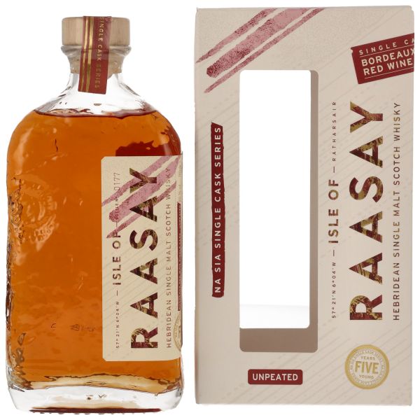 Isle of Raasay 5 Jahre Single Bordeaux Red Wine Cask
